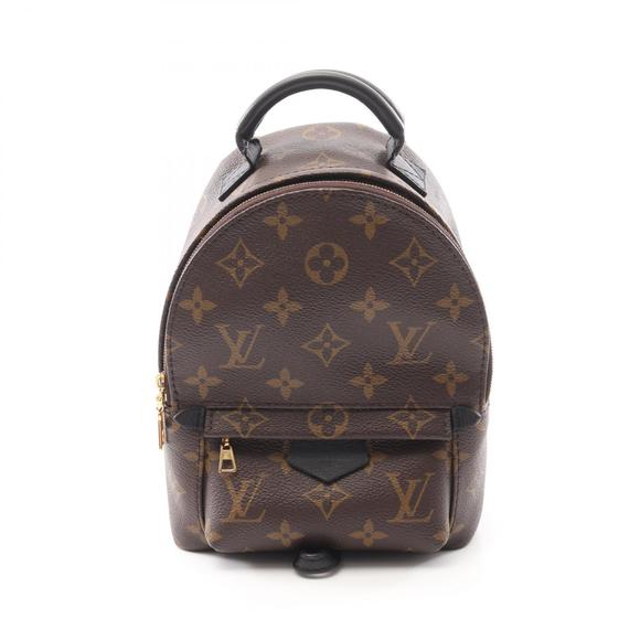 Louis Vuitton Palm Springs Backpack Leather Monogram brown black - Picture 1 of 7